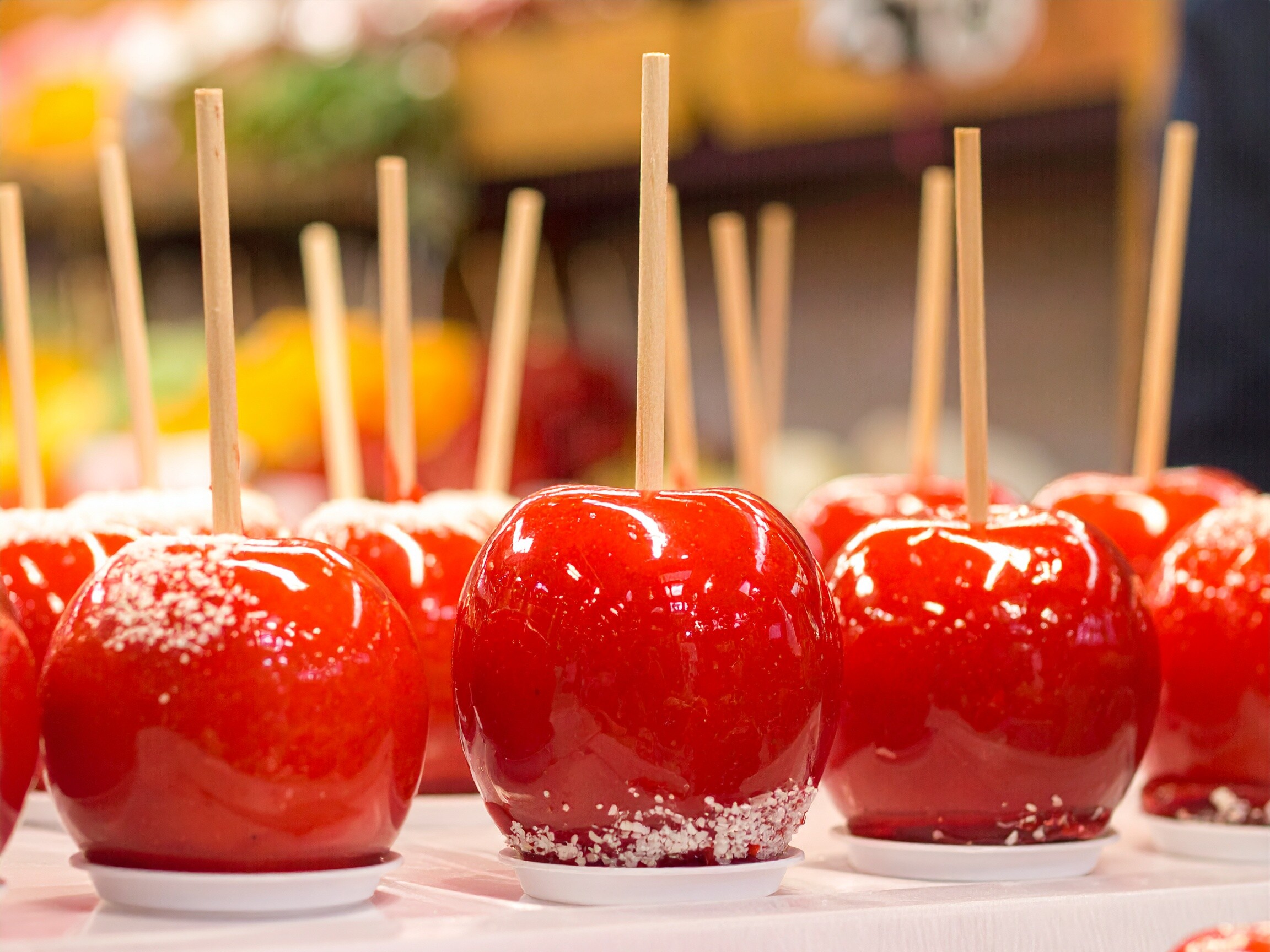 Kandierte Äpfel Rote kandierte Äpfel